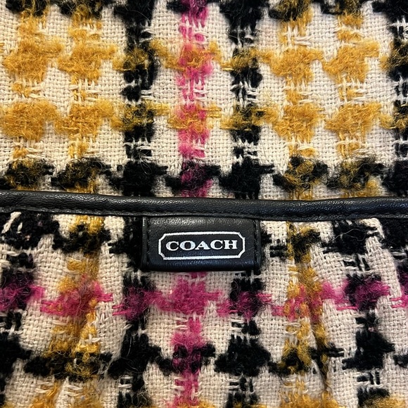 Coach Daisy Wool Tweed Plaid Emma Tote F25083 - Picture 5 of 12